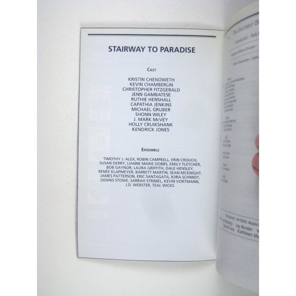 Stairway To Paradise Playbill Encores New York May 2007 Kristen Chenoweth Gruber - Picture 4 of 6